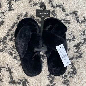 Pacsun Fuzzy Slippers